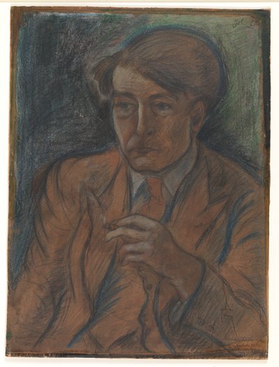 Förstudie till ett porträtt av målaren och grafikern Søren Hjorth Nielsen av John Christensen
