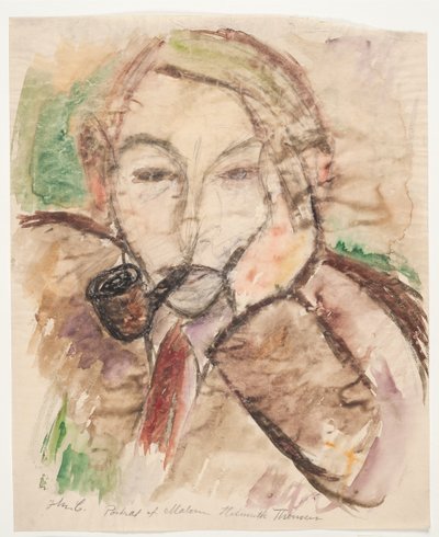 Porträtt av målaren Helmuth Thomsen av John Christensen