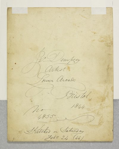 Porträtt av en ungdom, tergo av John Church Dempsey