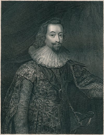 George Villiers, hertig av Buckingham, 1620-talet, början av mitten av 1800-talet. av John Cochran