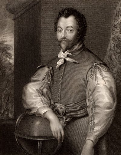 Porträtt av Francis Drake av John Cochran