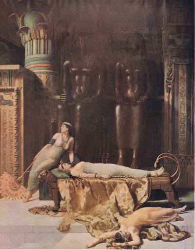 Kleopatras död av John Collier