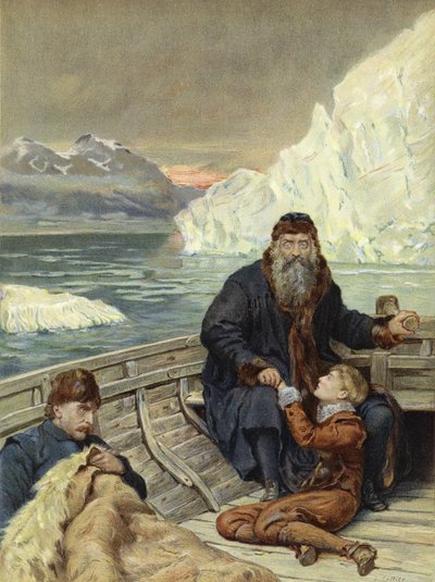 Henry Hudsons sista resa (kromolit) av John Collier