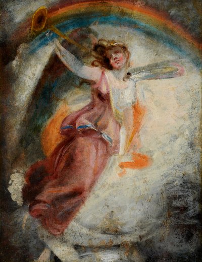 A Herald Angel (olja på duk) av John Constable