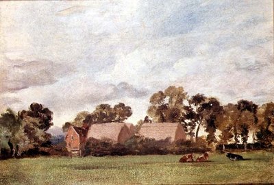 A Suffolk Landscape (olja på duk) av John Constable