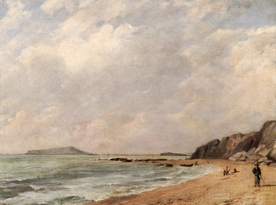 Utsikt över Osmington Bay, Dorset, med utsikt mot Portland Island av John Constable