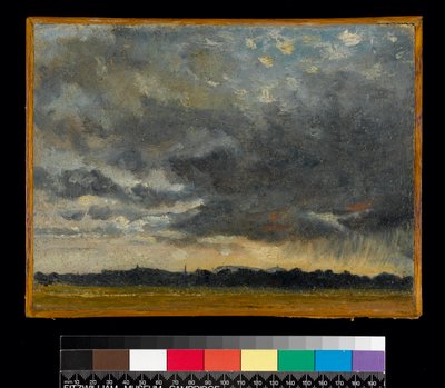 Vid Hampstead, med utsikt mot Harrow, före 1837 av John Constable