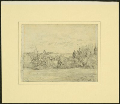Binfields prästgård och kyrka, Berkshire av John Constable