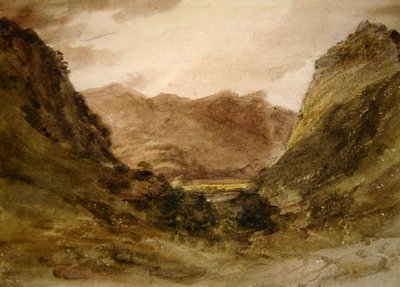Borrowdale (akvarell på papper) av John Constable