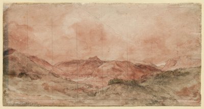 Bow Fell och Langdale Pikes av John Constable