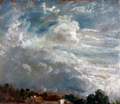 Molnstudie: Trädens horisont av John Constable
