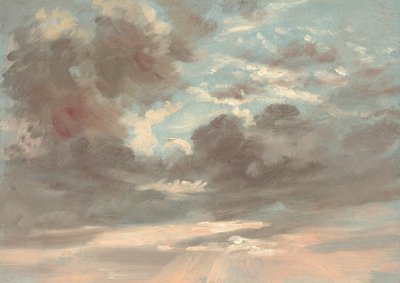 Molnstudie: Stormig solnedgång av John Constable