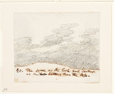 Molnstudie (efter Alexander Cozens "Engravings of Skies"), ca 1822-23 (grafit på papper) av John Constable