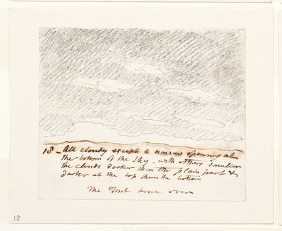 Molnstudie (efter Alexander Cozens "Engravings of Skies"), ca 1822-23 (grafit på papper) av John Constable