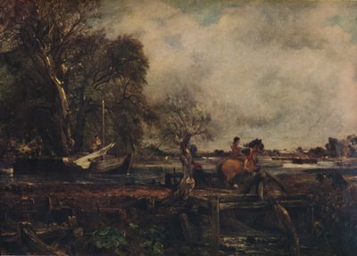 Dedham Lock, eller The Leaping Horse, 1825, 1922. av John Constable