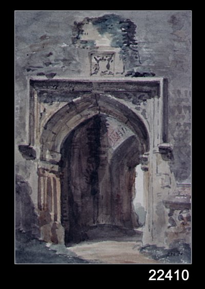 East Bergholt Church: South Archway of the Ruined Tower, 1806 av John Constable