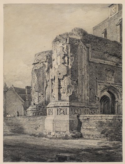 Östra Bergholtskyrkan, från sydväst, c.1815-17 av John Constable