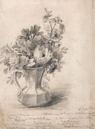 Blommor i en kanna av John Constable