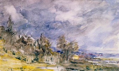 Hampstead Heath från nära Well Walk, 1834 av John Constable