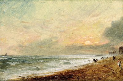 Hove Beach, ca 1824 (olja på papper på panel) av John Constable