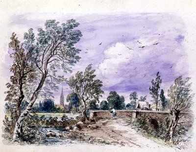 Milford Bridge av John Constable
