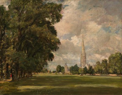 Salisbury Cathedral från Lower Marsh Close av John Constable