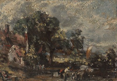 Skiss för "The Haywain" av John Constable