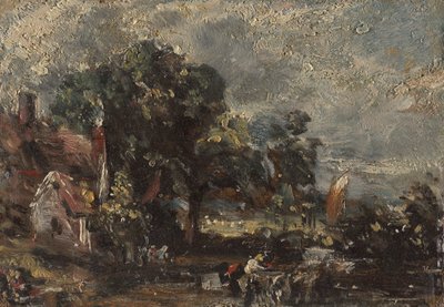 Skiss för "The Haywain" av John Constable
