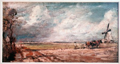 Vår i East Bergholt, England (Målning av John Constable