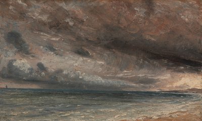 Stormy Sea, Brighton, ca. 1828. av John Constable