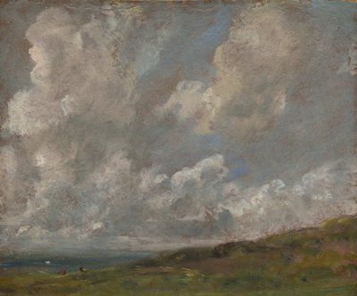 Studie av moln över ett landskap, c.1821-22 av John Constable