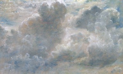 Study of Cumulus Clouds, 1822 (olie på papir lagt på lærred) swed av John Constable