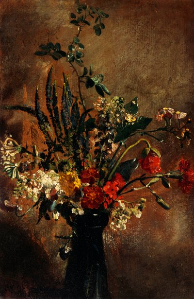 Studie av blommor i ett hyacintglas av John Constable