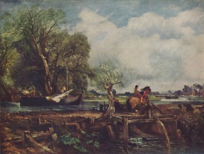 Den hoppande hästen, 1825, c1950. av John Constable