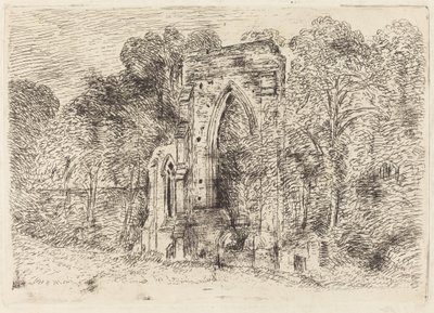 Ruinerna av Netley Abbey av John Constable