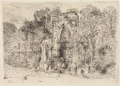 Ruinerna av Netley Abbey av John Constable