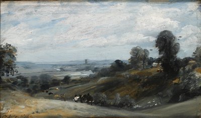 The Vale of Dedham från Langham, 1812 av John Constable