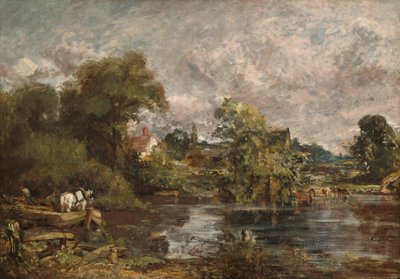 Den vita hästen, 1818-1819. av John Constable