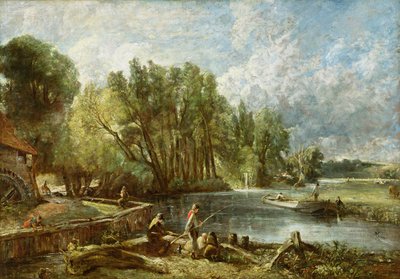 De unga Waltonians - Stratford Mill, ca 1819-25 av John Constable