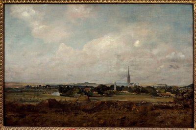 Vy över Salisbury i England Målning av John Constable (1776-1837) (ec.engl.) Sön. 0,35x0,51 m Paris, Louvren. av John Constable