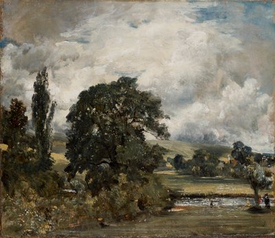 Water Meadows nära Salisbury, 1820-1829 av John Constable