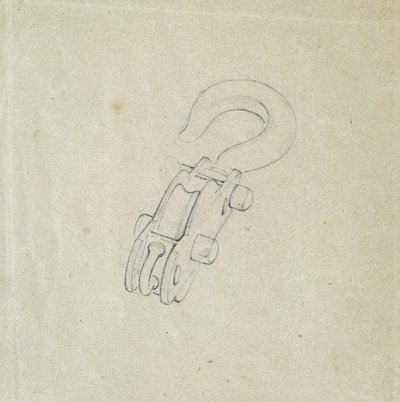 Block and Hook, c.1835-38 (penna på papper) av John Cooke Bourne