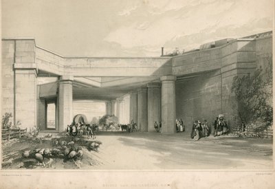 Bro över Uxbridge Road, London av John Cooke Bourne
