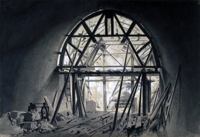 North Church Tunnel, 17 juni 1837 (penna & bläck och tvätt på papper) av John Cooke Bourne