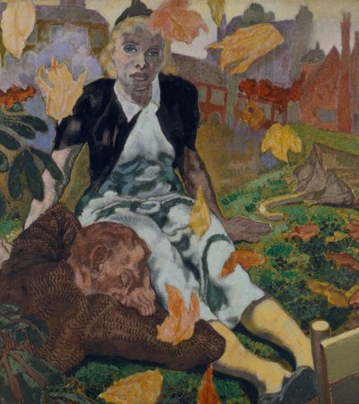 Höstlöv (olja på duk) av John Copley