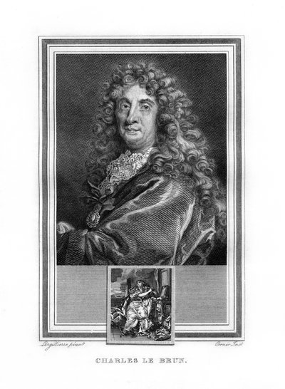 Charles le Brun, fransk barockmålare, 1825. av John Corner