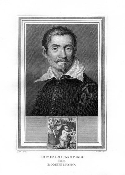Domenichino, italiensk barockmålare, 1825. av John Corner