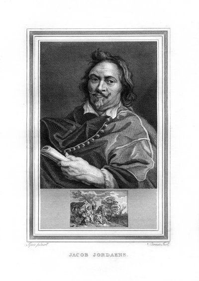 Jacob Jordaens, flamländsk barockmålare, 1825. av John Corner