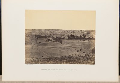 Jerusalem från vägen till Betania, nr 1 av John Cramb