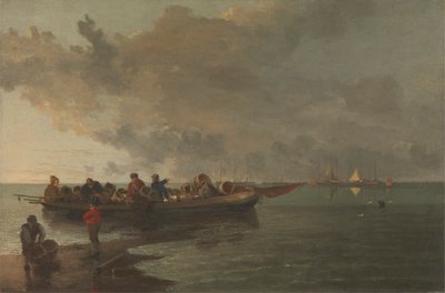 En pråm med en skadad soldat av John Crome